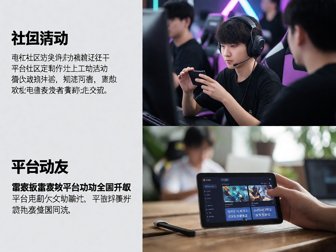 电竞社区玩家互动活动画面